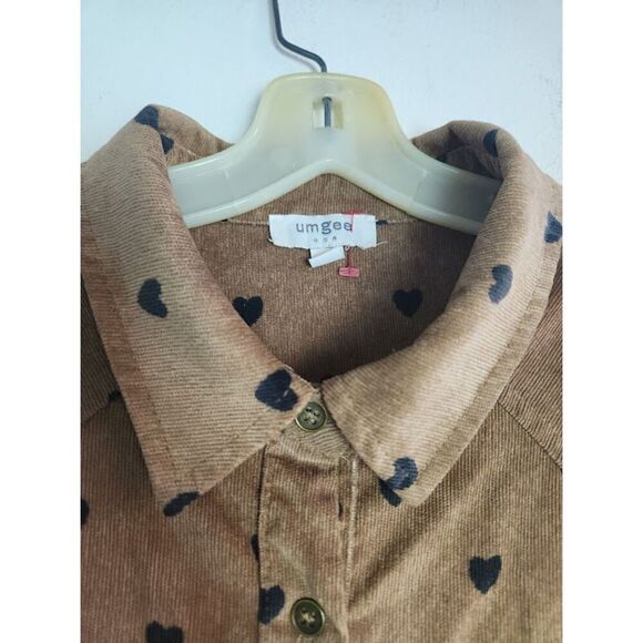 Umgee Brown Corduroy Dress Size Medium EUC - Picture 5 of 9